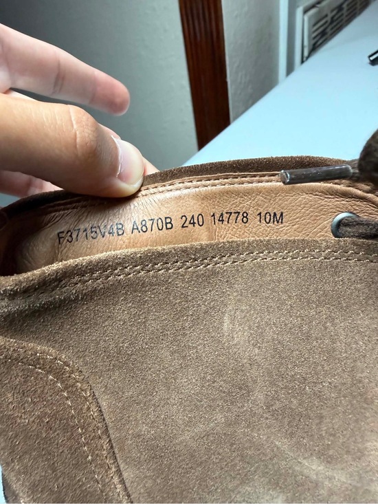 John Varvatos CLAY BROWN Portland Chukka Boot SZ US 10 damage soles main image 4
